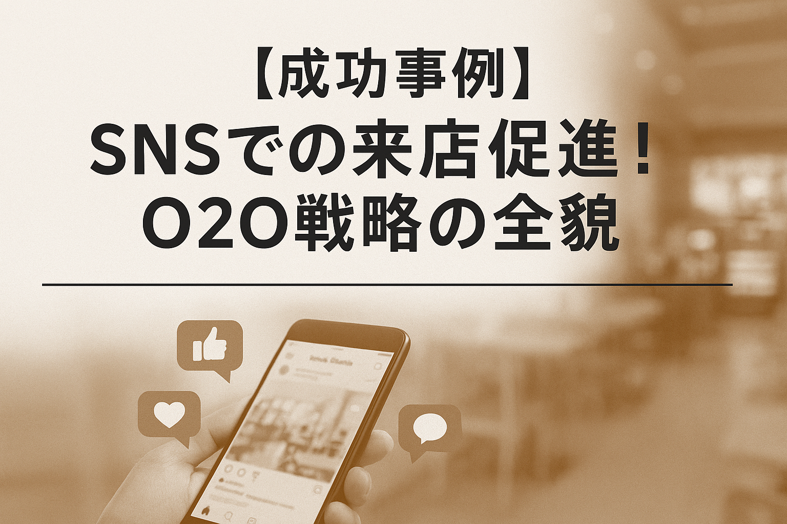 【成功事例】「いいね」だけで終わらせない！SNS活用で店舗への来店客数を劇的に伸ばしたO2O戦略の全貌